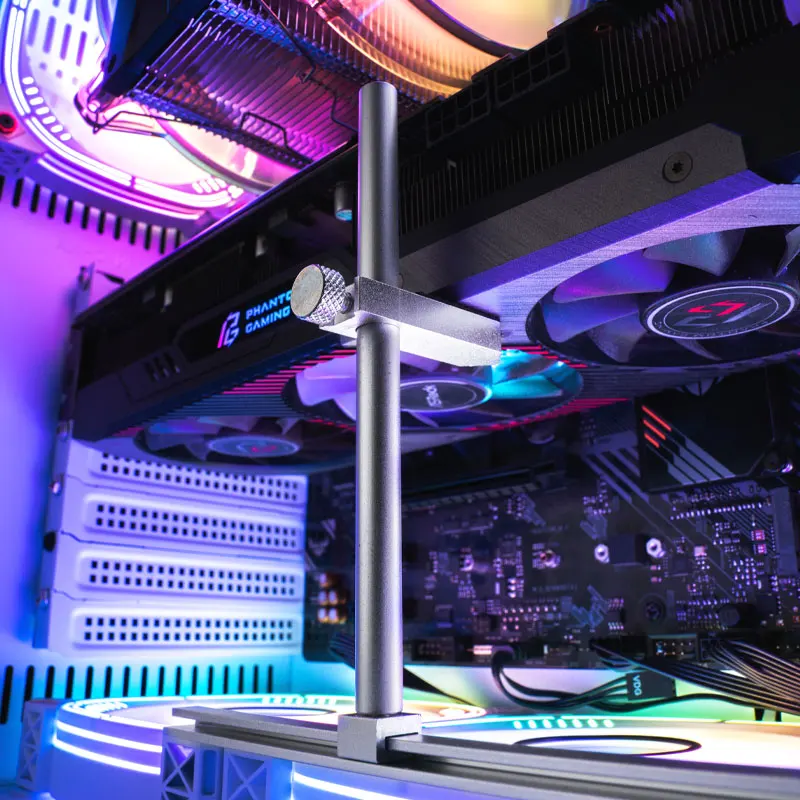 Aluminium Graphics Card Holder Fixed Fan Position Anti Deformation Adjustable Video Card Bracket