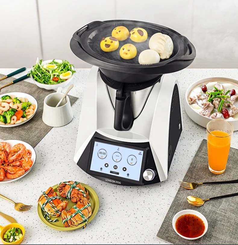 Robot de cuisine intelligent multifonctionnel, cuiseur tout-en-un, hachoir,  cuiseur vapeur, mélangeur, faire bouillir, pétrir, peser - AliExpress