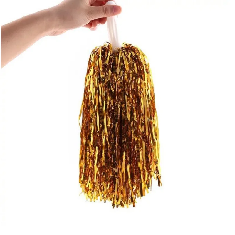2Pcs 20g 벨벳 치어리더 폼폼 핸드 부케 응원 소품 댄스 체조 에어로빅 스포츠 팀 퍼포먼스 액세서리