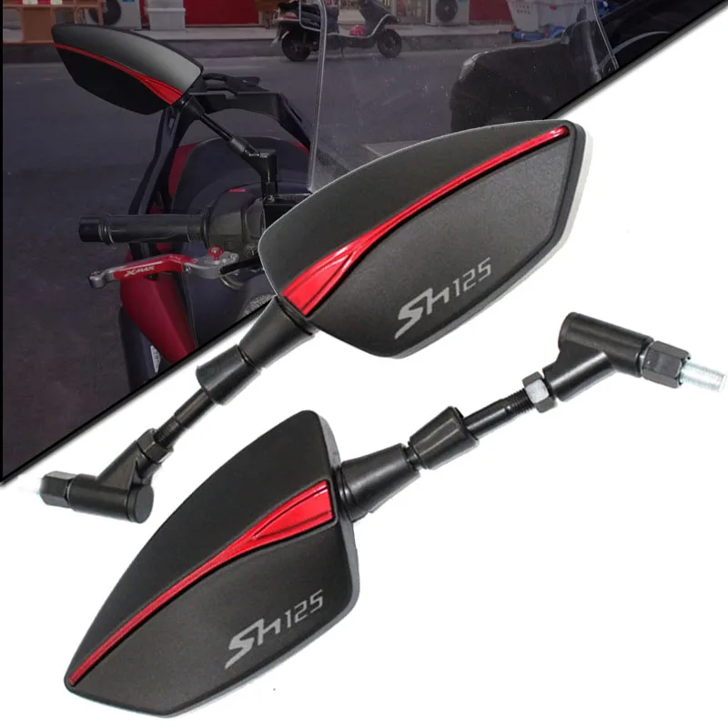 

Мотоциклетные зеркала SH 125 для Honda SH125i SH150i SH 125i 150i SH125 SH150, винтовая резьба, левые и правые зеркала заднего вида