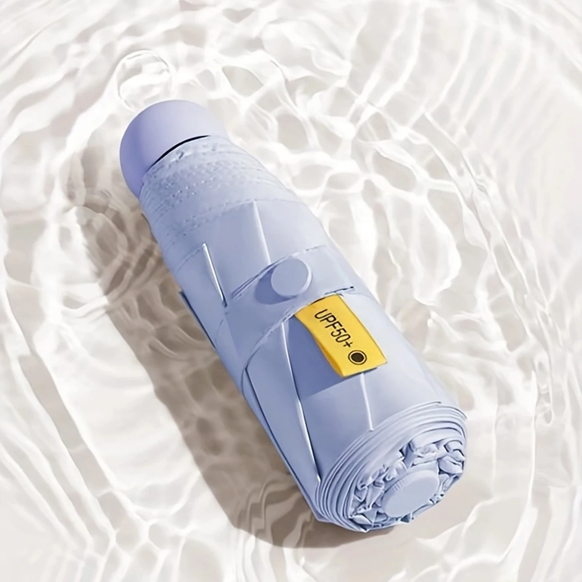 Manual Pocket Umbrella, Mini Compact Umbrella, Cute Solid Color UV Protection Portable Umbrella