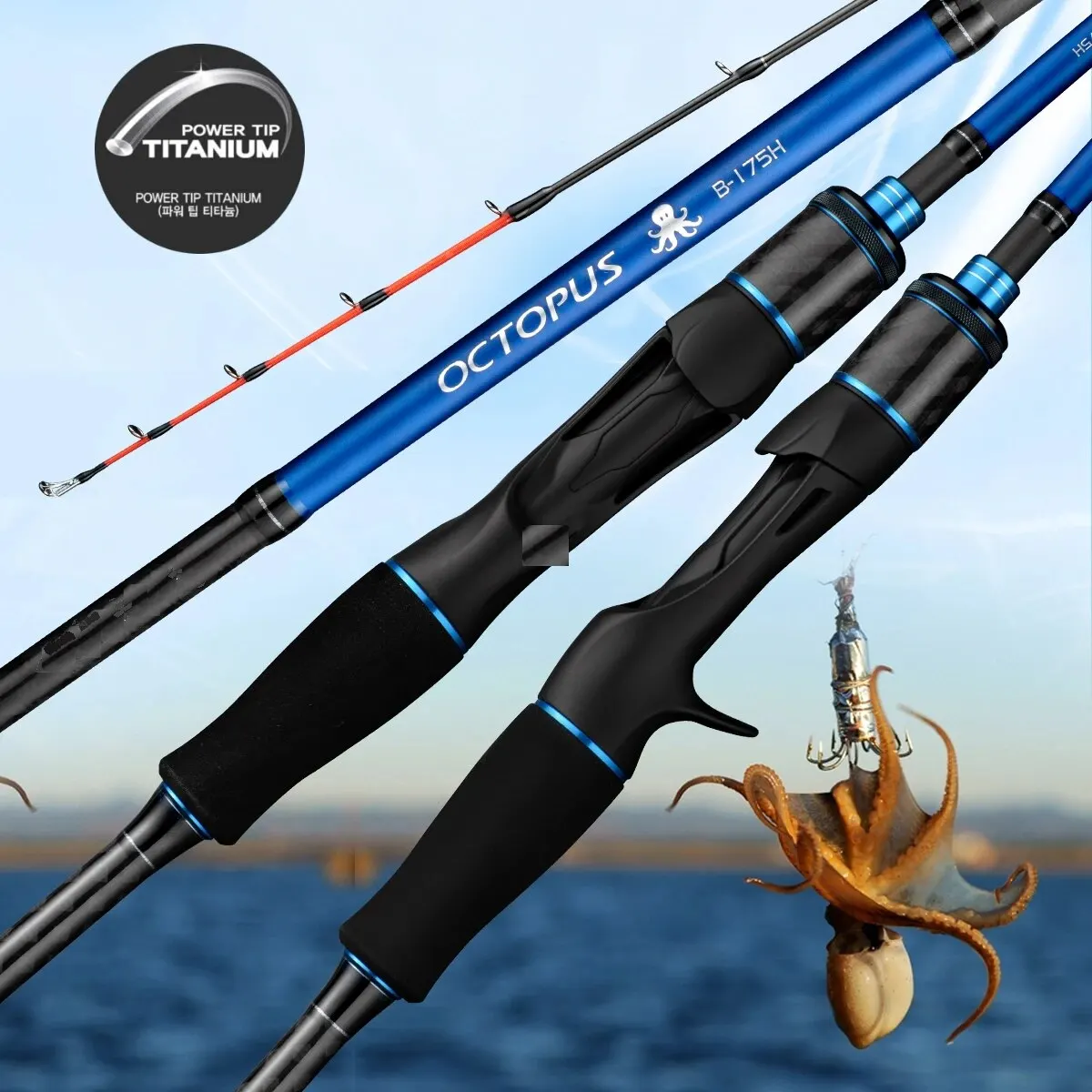 Fishing Rods Fishing Rod Casting Jigging Rod 1.75m Hard Power Jigging Powerful Titanium Tip Octopus Boat