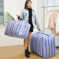 Large Capacity Storage Bag Clothes Organizers with Handle Nylon Luggage Packing Bag Moving Bag Waterproof Moisture-proof 1