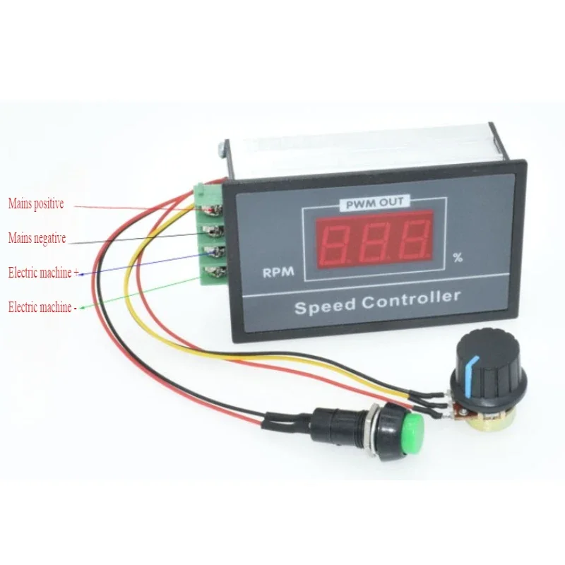 DC 6-60V 12V 24V 36V 48V 30A Controller motore DC Avviamento lento Arresto morbido PWM Velocà regolabile Display digale Encoder Governatore 13 DC 6-60V 12V 24V 36V 48V 30A Controller motore DC Avviamento lento Arresto morbido PWM Velocà regolabile Display digale Encoder Governatore 13