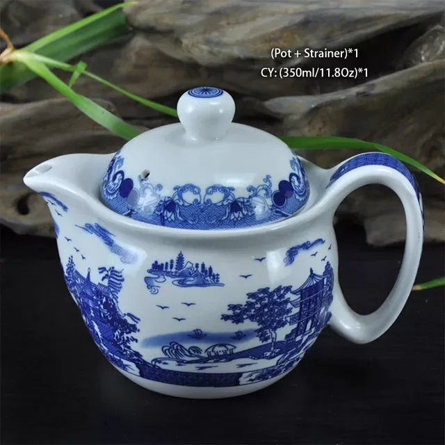 Čínska keramická čajová súprava Kung Fu porcelánová čajová šálka sada kanvíc Dračí čajník šálka Kungfu čajová súprava Puer Oolong čajový riad