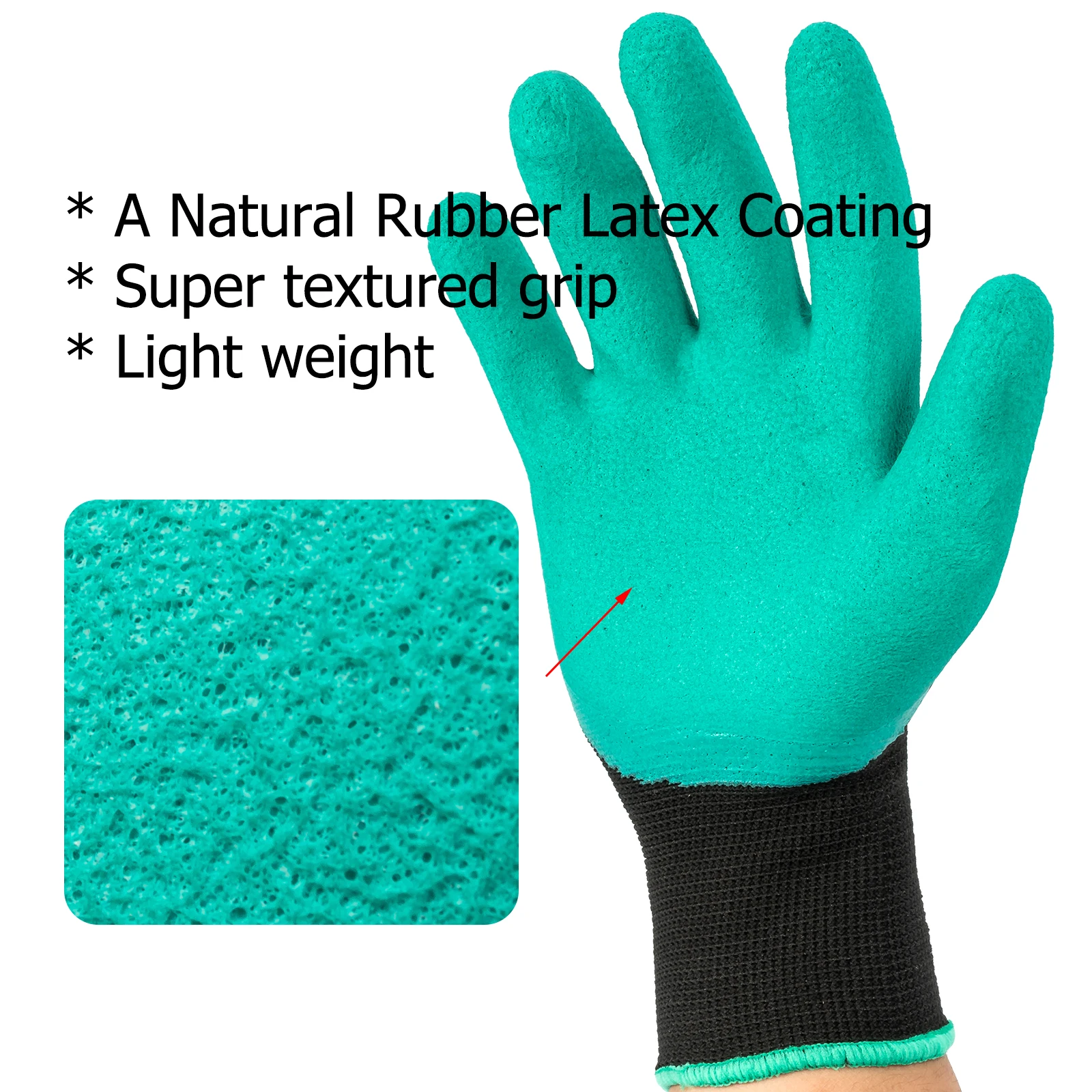 Fishing Glove Waterproof Textured Grip Anti-Slip Anti-Cut Breathable Cut Proof Stab Resistant Full Finger Catching Fish Hunting