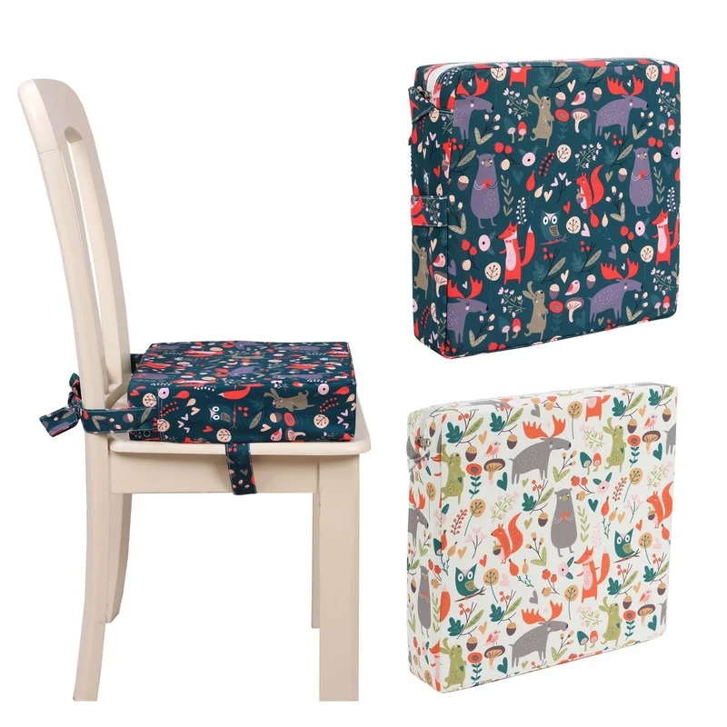 

Children's Dining Chair Booster Seat Cushion Student Baby Seat Cushion Adjustable Anti-pulling Factory Spot