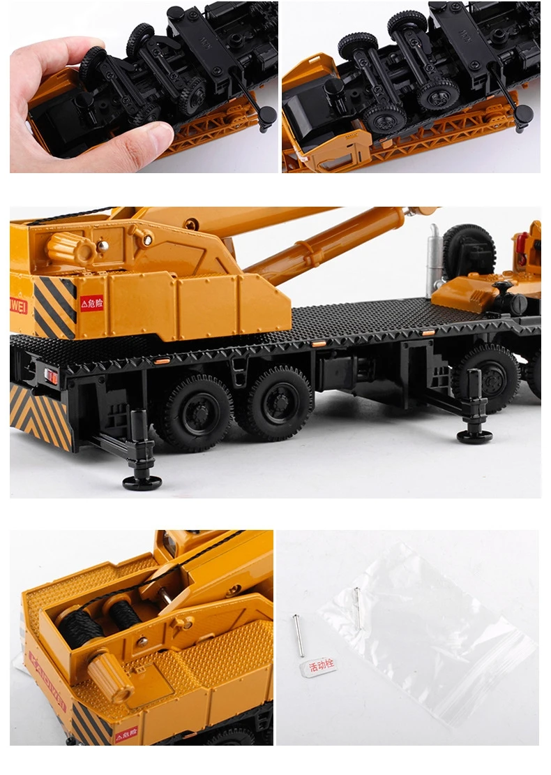 360 Derece Dönebilen Mega Vinç Kamyon 1/55 Ölçekli Diecast Model Araba 