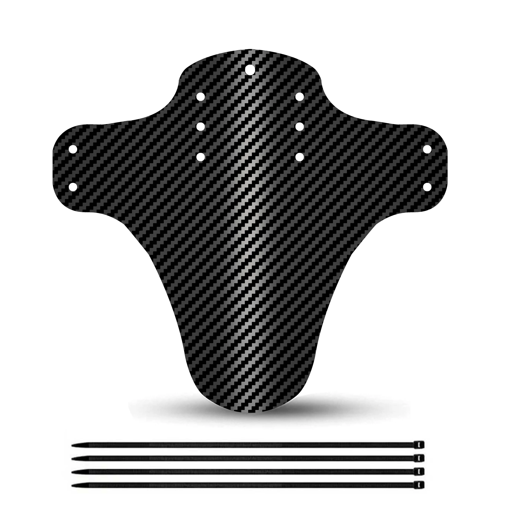 Upgraded Ultra-Light Carbon Pattern Bicycle Mudguards in Six Colors