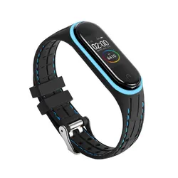 Sport Silicone Smartwatch Strap - Comfortable and Durable Wristband Accessories - mi band 7 (Blue)