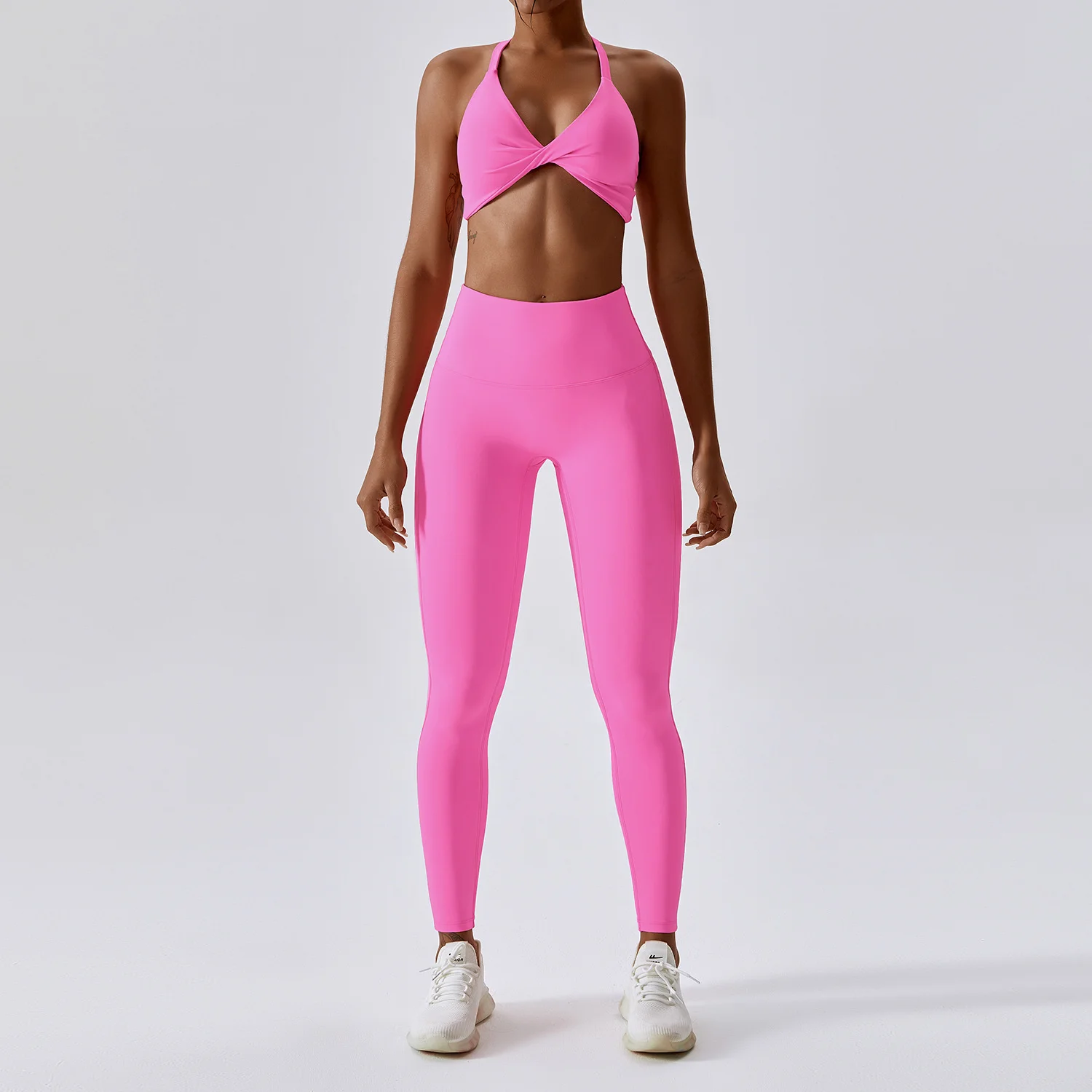 conjunto de calça rosa