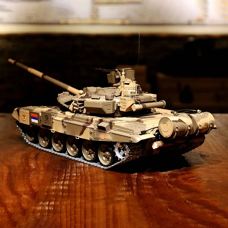 HENG LONG RC Tank 1/16 7.0 Upgraded Russia T90 3938 W/ 360° Turret Metal Tracks Remote Control Car Boys for Toys TH17850-SMT4 6