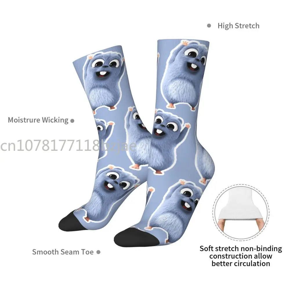 Grizzy And The Lemmings Theme Design Crew Socks Merch for Men Women Cozy Printing Socks