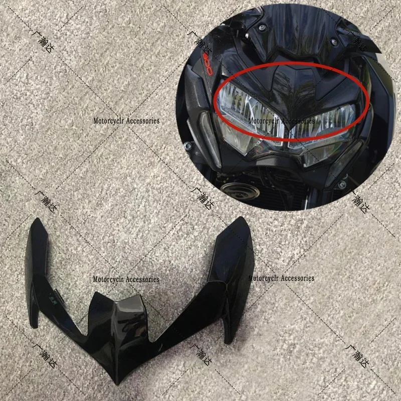 

Bright Black Front Upper Nose Headlight Fairing Carbon Fiber Fit For KAWASAKI Z900 2020 2021