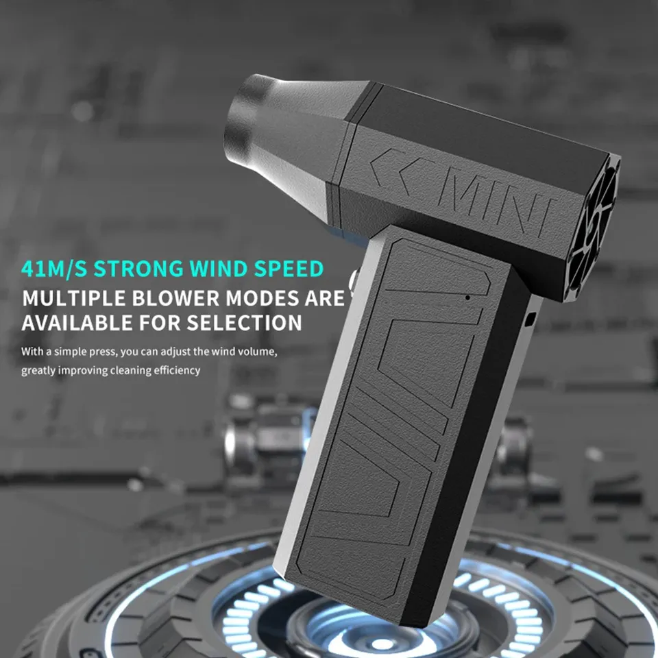 Motorcycle Maintenance Helper Wireless Handheld Blower Strong Wind Dust Removal/Cycling Cooling USB Charging Home Car Universal