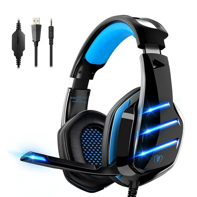 Headset Gamer com Fio LED para uma Experiência de Jogo Imersiva