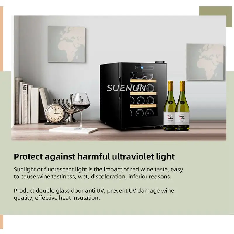 Electronic Wine Cooler Thermostat Wine Cooler Household Refrigerator Tea Small Mini Cigar