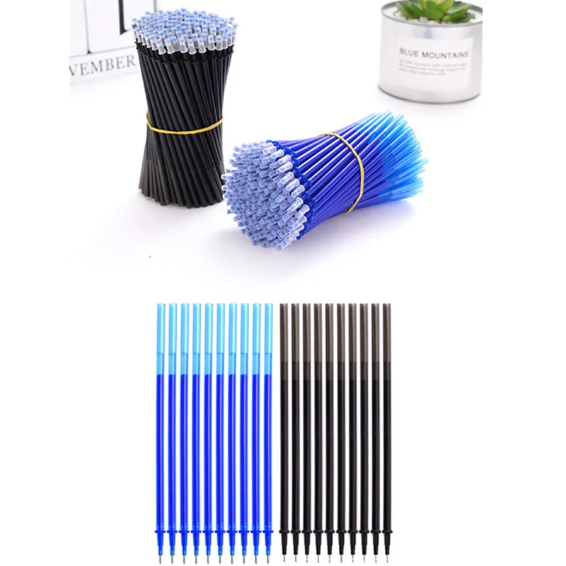 Erasable Neutral Pens 23PCS Elementary School Erasable Pens Washable Rods Blue Washing Gel Write Erase Pens Ink Refills Stationery