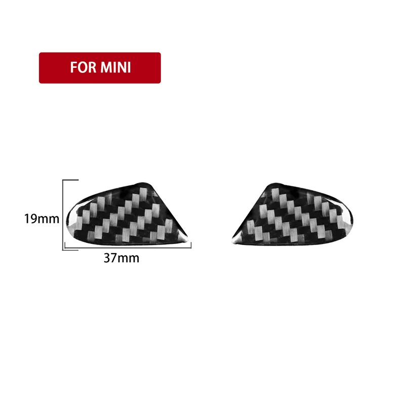 

For mini cooper hardtop R55 R56 R57 Clubman Real Carbon Fiber Stickers Car Steering Wheel Cover Trim Interior Car Accessories