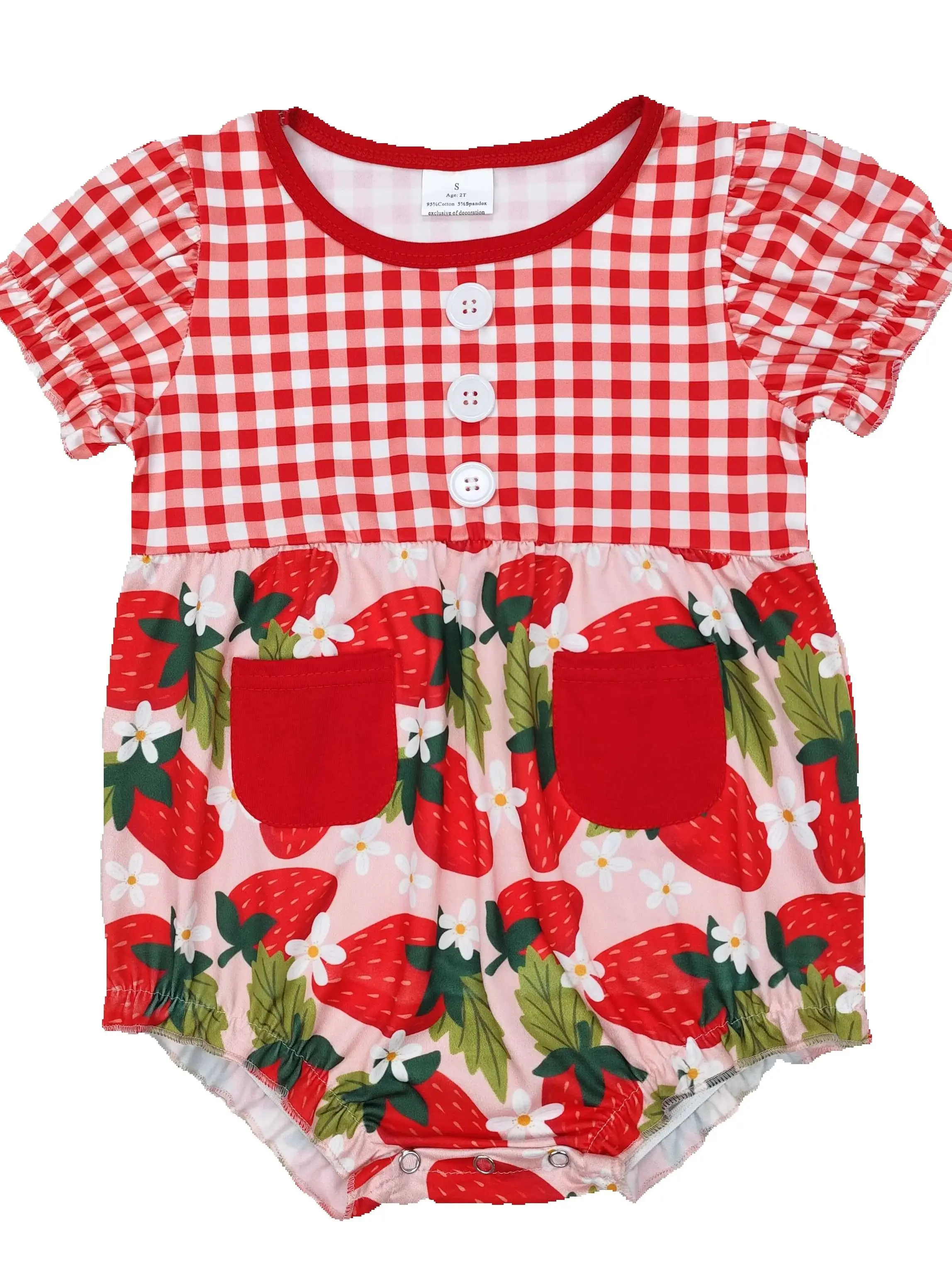 3.27y NEW stock baby summer girls romper wholesale boutique fishing float red bow blue vest rompers