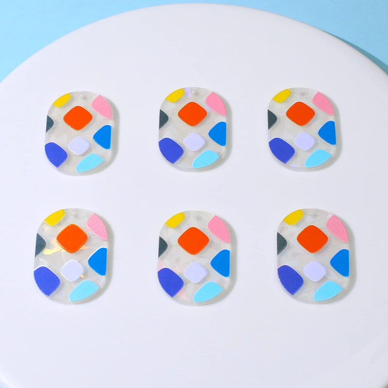 

Подвески-шармы, акриловые, лазерные, для изготовления украшений, для ожерелья, брелка, вечеринки, дня рождения, 10 шт.