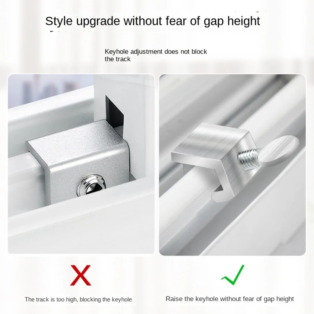 Description Picture 5 of itemWindow Locks Adjustable Sliding Door Clips Aluminum Alloy Window Lock Stopper Kids Safety Sliding Security Fixed Limit Device