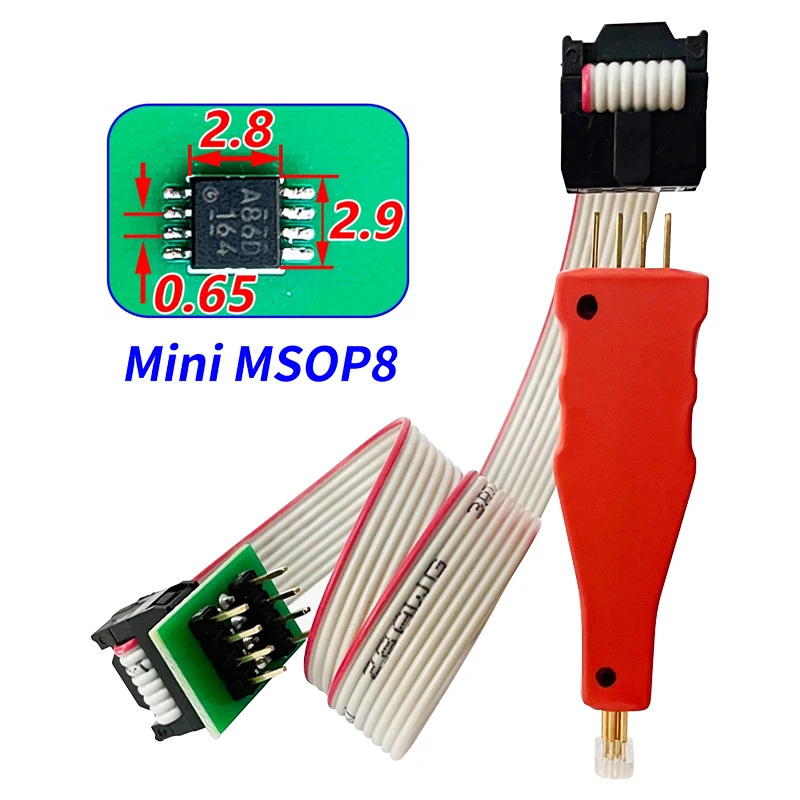 1PCS TSSOP8/MSOP8/Mini MSOP8 Chip Download Brennen Schreiben Sonde Elastische Block Brennen Nadel Auto Instrument Programm verbindung Kabel – Detail 8