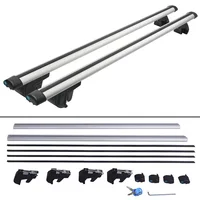 Universal Roof Racks Cross Bar 118cm Vehicles Universal Luggage Rack With Safety Lock Alu 150kg 3