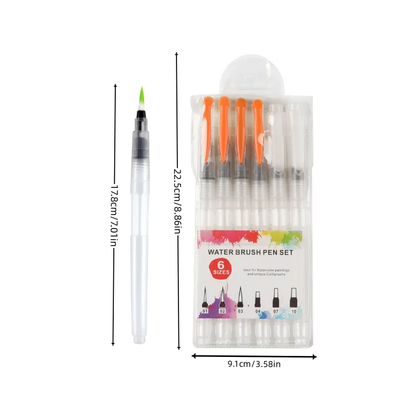 Fountain pen Solid watercolor painting pen Water-soluble color lead fountain brush