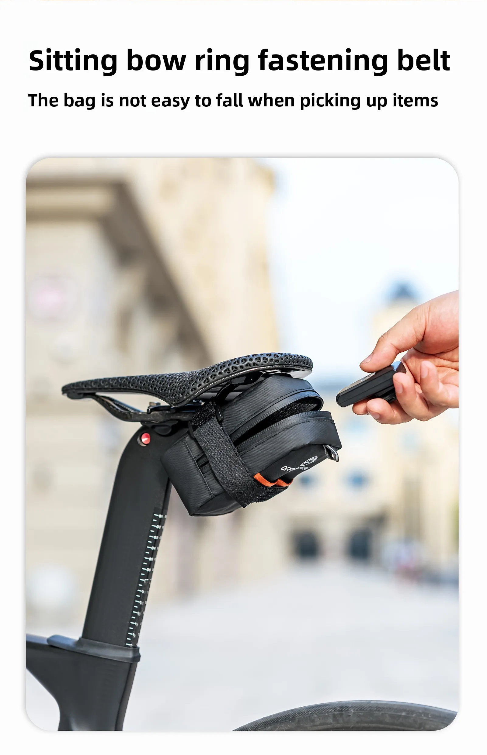 Description Picture 5 of itemOFFBONDAGE Bicycle Bike Saddle Bag Cycling Seat Tail Rear Pouch bag Bicycle Repair Tools Pocket Pack Riding Cycling Tail Bag