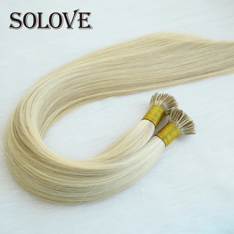 Straight Brazilian Remy I Tip Human Hair Extensions Pre Bonded Keratin Capsules Smoothing Fusion Human Hair 12-26inch 40/50g
