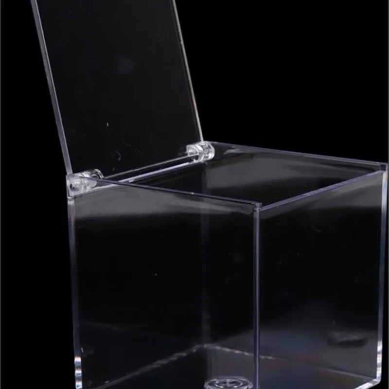 Practical Acrylic Capsule Coffee Storage Box Holder Transparent Dustproof Case with Lid coffee storage box