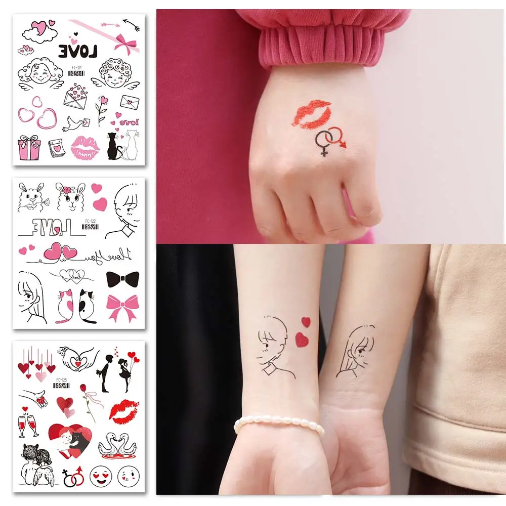 Kit Dia Dos Namorados - 144 Tatuagens Temporárias + 72 Pulseiras | Festas E Presentes
