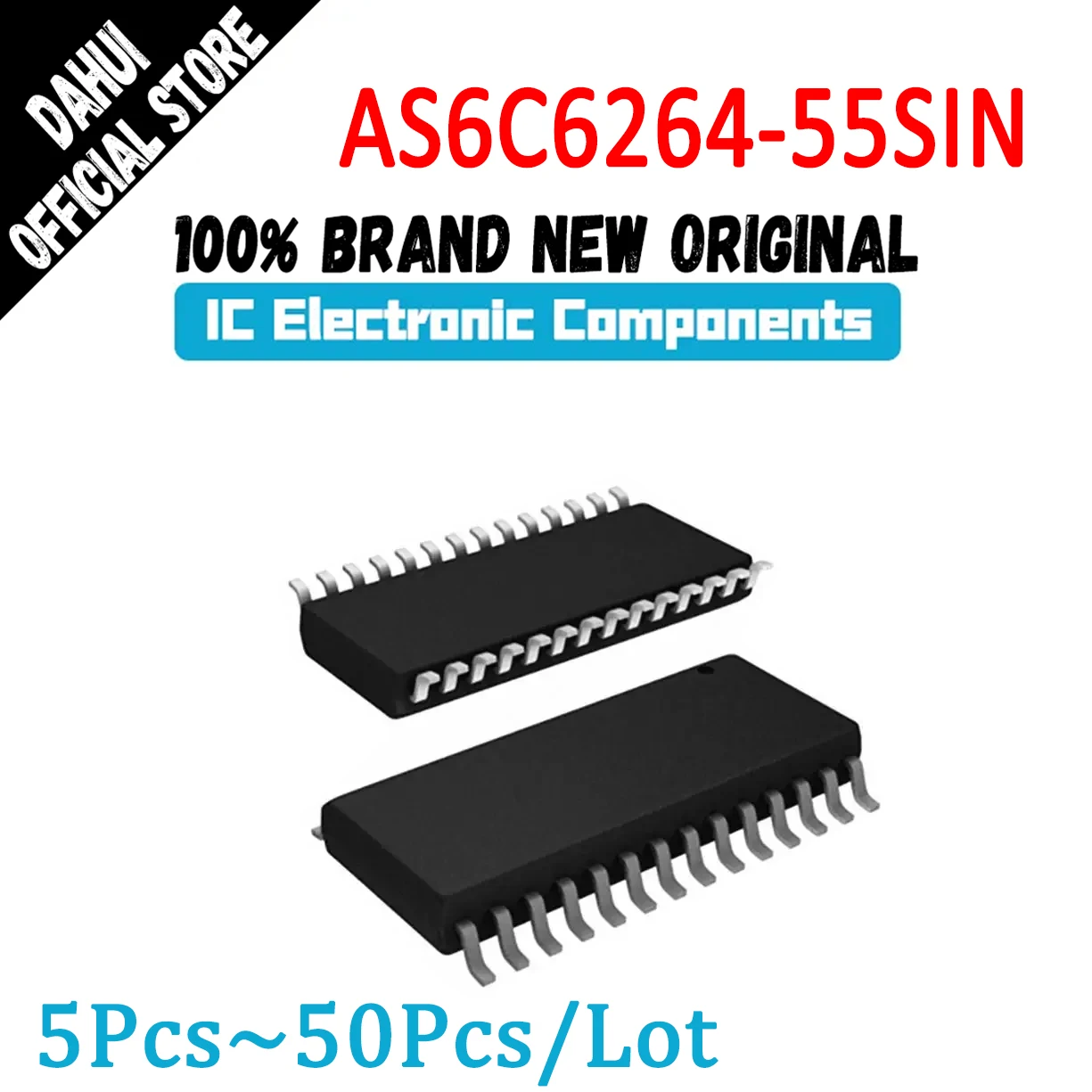 

AS6C6264-55SIN AS6C6264-55 AS6C6264 AS6C AS6 AS IC Chip SOP28 In Stock 100% New Originl