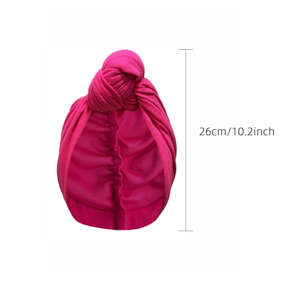 Knotted Headwraps for Women African Turban Pre-Knotted Beanie Headwraps Hair Covers 4