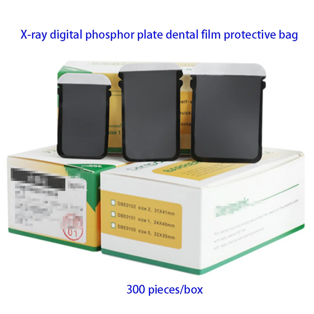 

300 Pcs Dental X Ray Barrier Envelopes Disposable Dental X-ray digital phosphor plate protective bag size 0 1 2