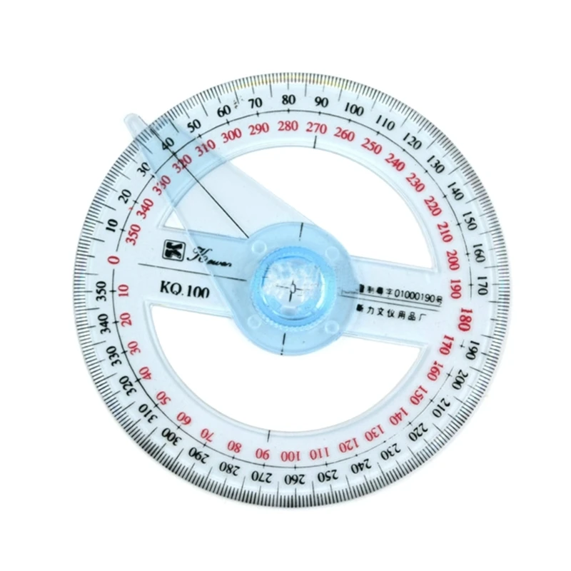 

Circle Protractor 360 Degree Plastic Protractor for School Classroom