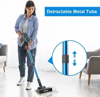 DEVOAC N300 aspirateur sans fil 6 en 1 puissant aspirateur à main Ultra-léger batterie 2200mAh pour tapis sol dur 3