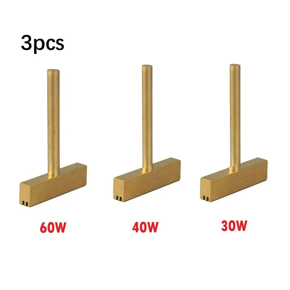 

3pcs T Soldering Iron Tip 30W 40W 60W Welding Head Soldering Electric T Shape Iron Tip With Free Hot Press For LCD Screen Repair