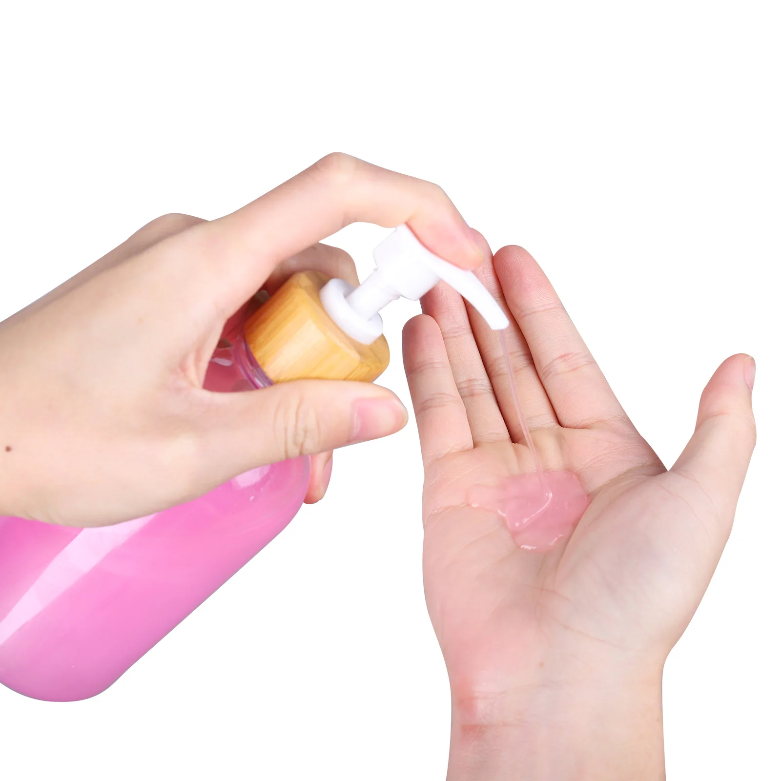 Empty Plastic Pump Bottles Dispenser 16oz/500ml Portable BPA-Free Refillable Containers for Shampoo Liquid Soap Massage Oil
