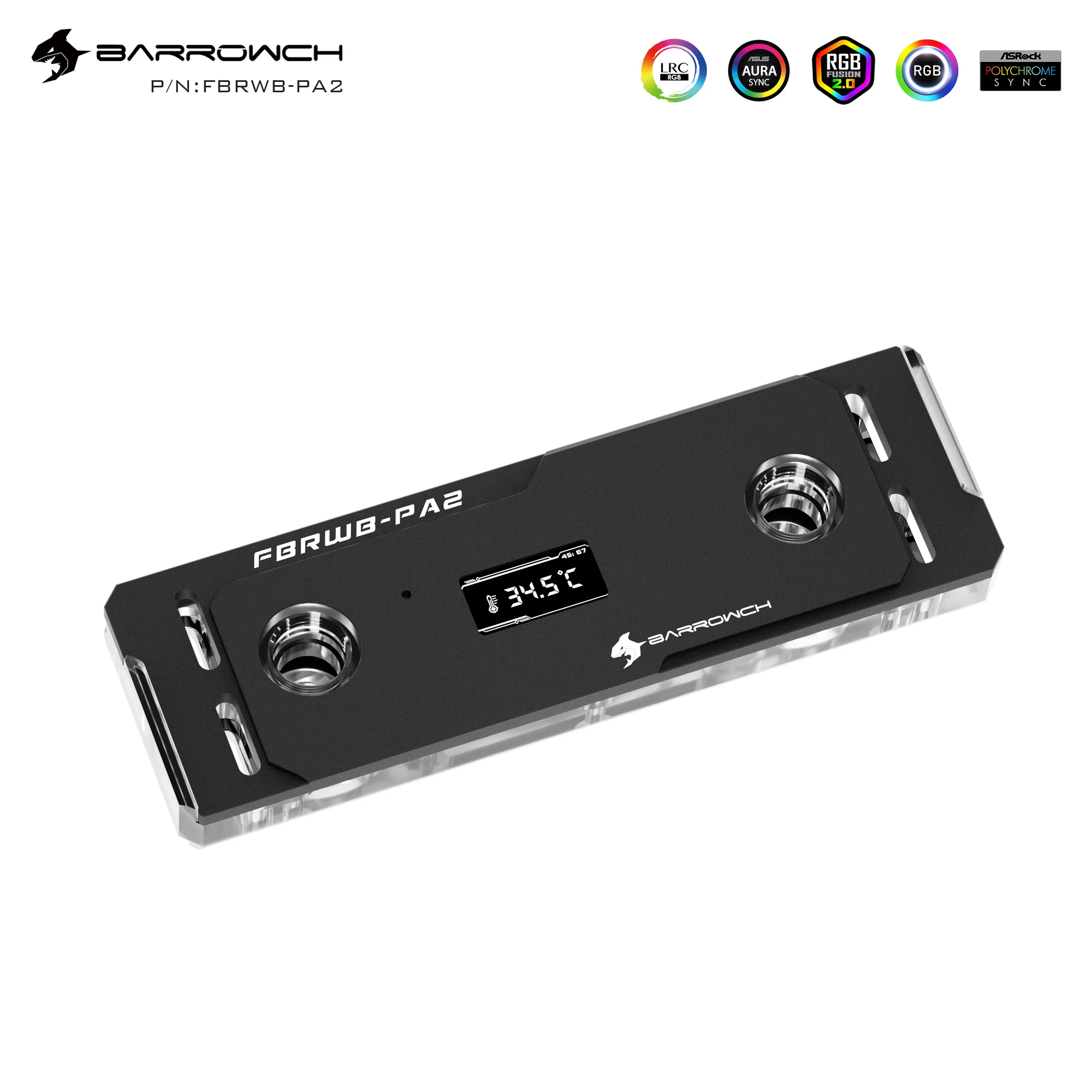 Tft Display Digital Memory Water Block Lrc 2.0 Iluminação Padrão com Ram Armaduras de Refrigeração 5v 3pin Barrowch-fbrwb-pa2 - Imagem 4