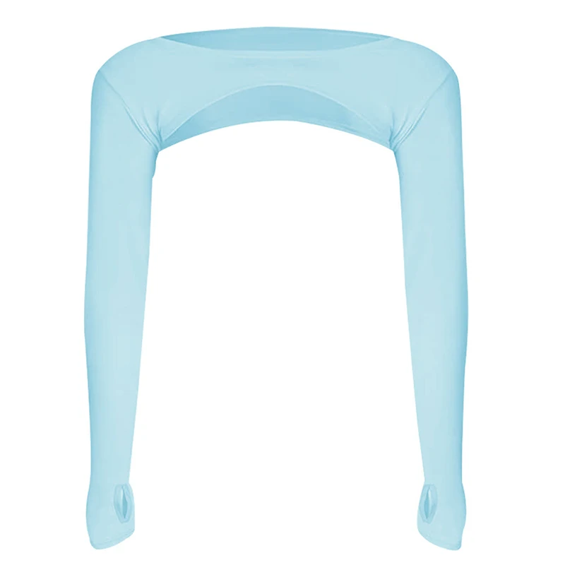 Summer Ultra-thin Shawl Arm Sleeve Hollow Back Arm Cover Sun Protection Anti UV Ice Hand Cover Outdoor Sports arm sleeves ice arm sleeves