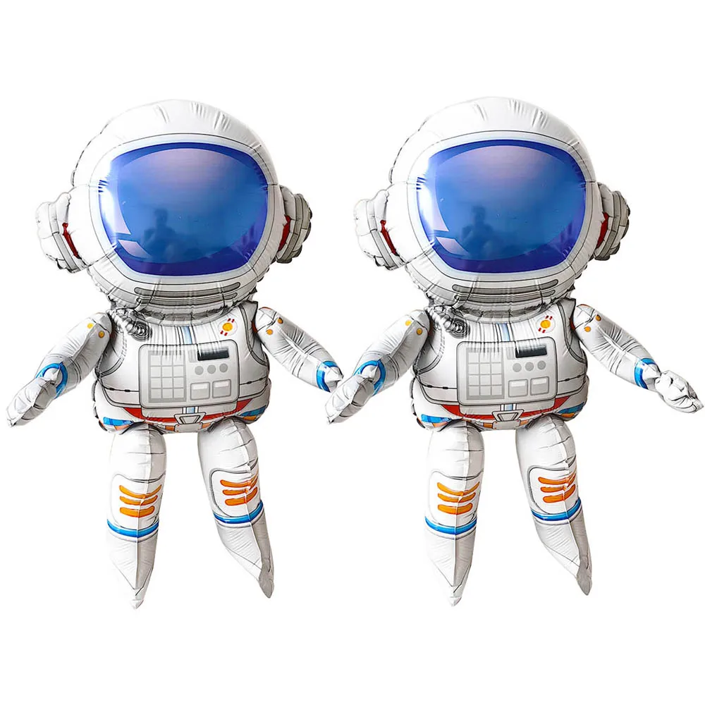 Space Astronaut Balloon Party Decorations Cutlery Drawstring Bags Galaxy Planet Theme Birthday Party Supplies Kid Party Supplies