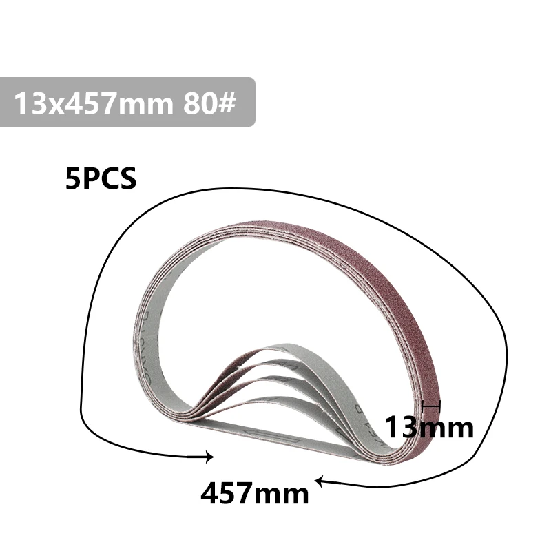25PCS Sanding Belts 40-1000 Grits Sandpaper Abrasive Bands For Belt