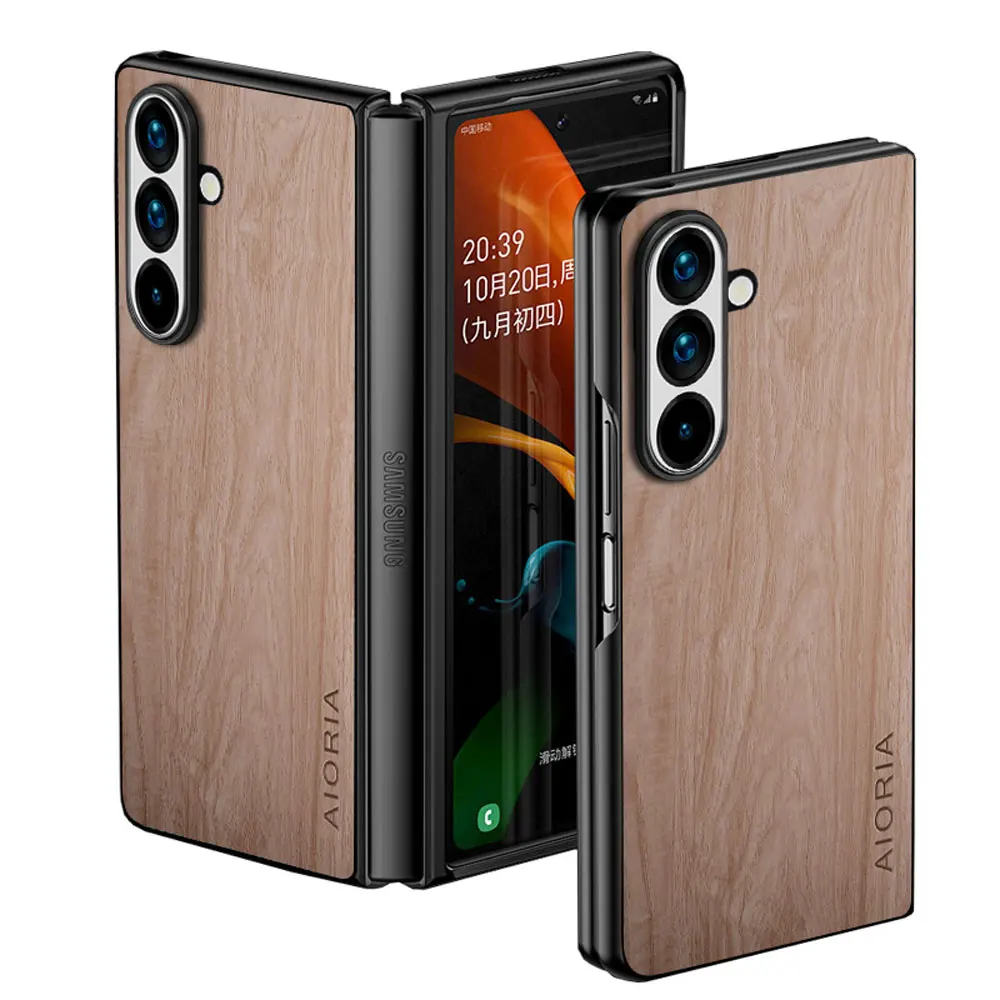 Bamboo Wood Pattern Leather Cover