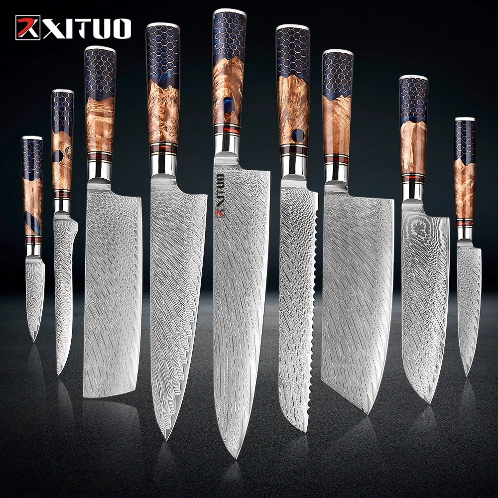 XITUO19PieceKitchenKnivesSetDamascusSteelChefKnifeSharpCutVegetablesSlicedMeat.jpg