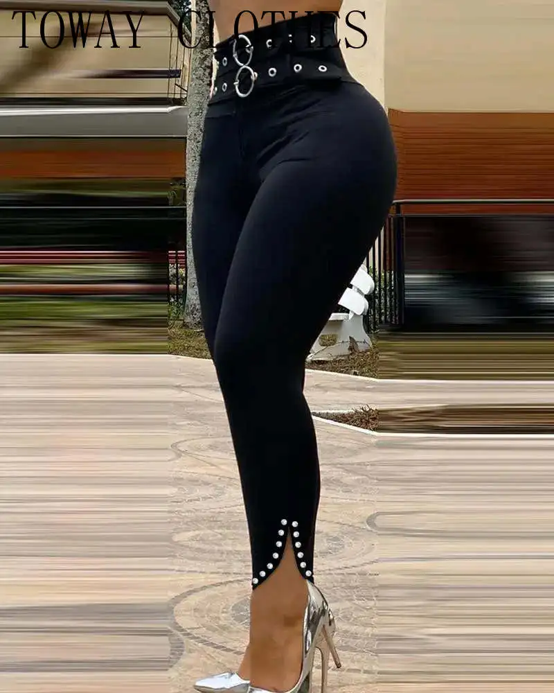 High Waist Casual Pants Fashion Pants 