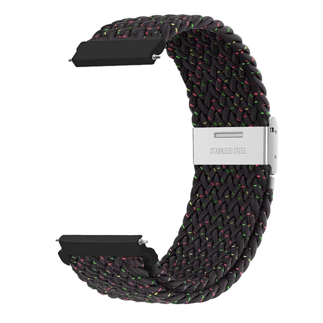 Braided Solo Loop Bracelet for Smartwatches – Adjustable 20mm/22mm Strap