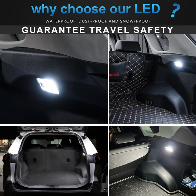 1PC LED Trunk Lights Luggage Compartment Lamps For Toyota Corolla Crown Land Cru