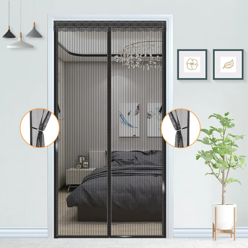 

Magnetic Summer Door Mosquito Net Automatic Closing Invisible Mesh Gauze Anti Bug Fly Kitchen Curtain Easy Installation Curtain